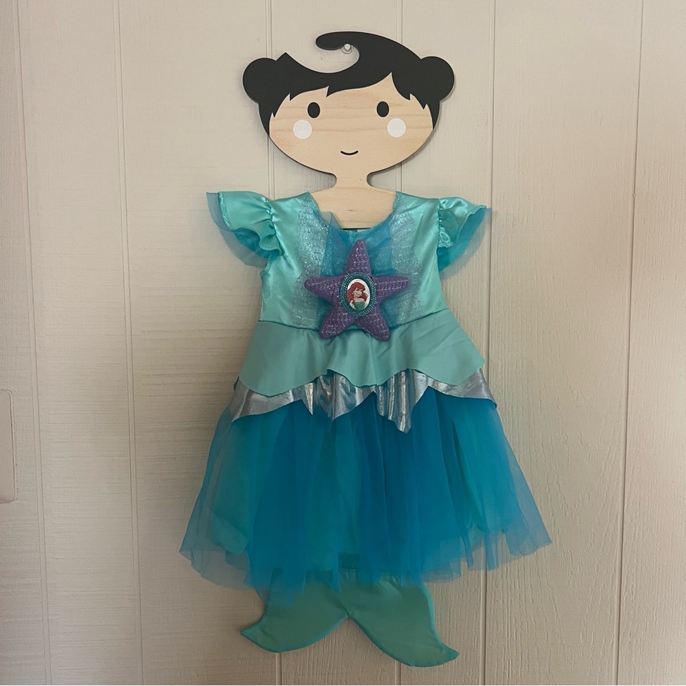 Disney Baby little mermaid Ariel costume dress 12-18 months slippers Halloween